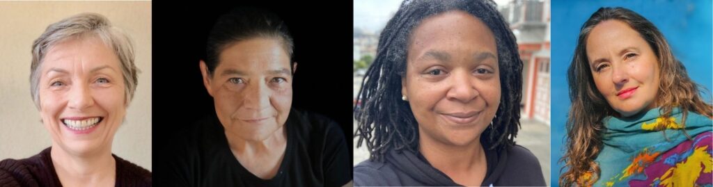 Headshots of Catherine Debon, Alma DeLeon, Harriett Jernigan, and Natacha Ruck