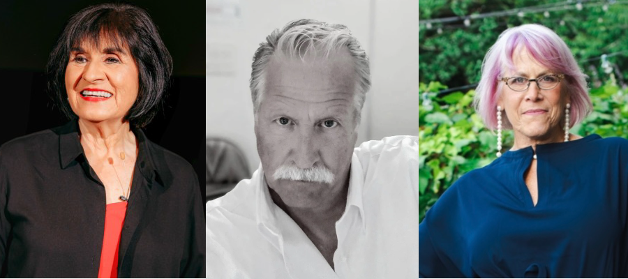 triptych of performer headshots: Irma Herrera, Thomas Paul Wynn, Katie Macks